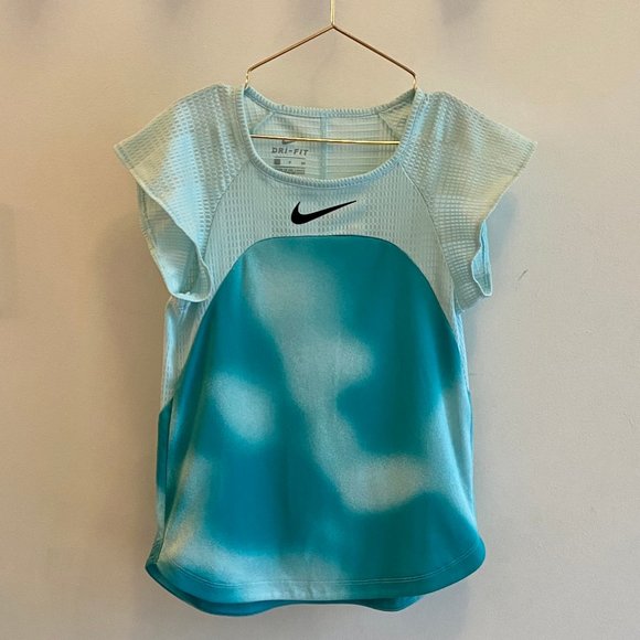 Nike Blue Instacool Short Sleeve Running Top - Picture 8 of 13